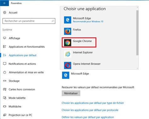 Comment changer le navigateur par défaut sur Windows 10